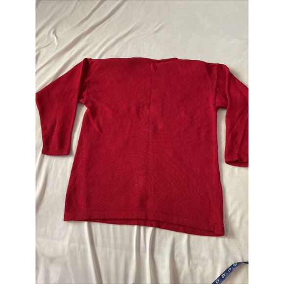 Vintage Victoria Jones Red Beaded Sweater Medium - Picture 10 of 12